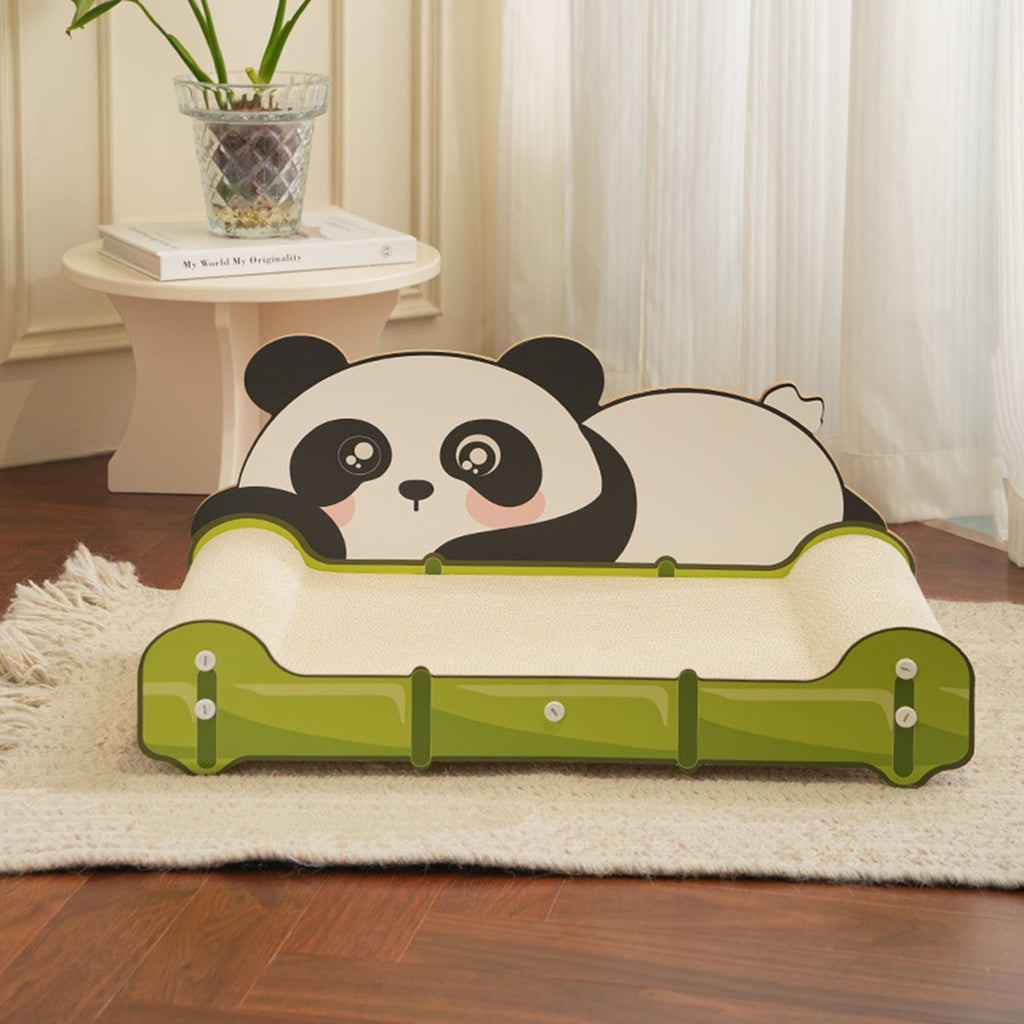 Bear Scratch Lounge Bed Long Lasting Scartching Pads for Indoor Cats Furniture Protector