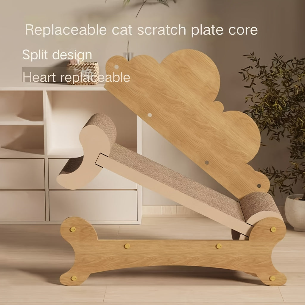 Dual-Purpose Cat Scratcher And Hammock - Oversized, Scratch-Resistant Couch with Cozy Bed, Ideal Holiday Present for Felines