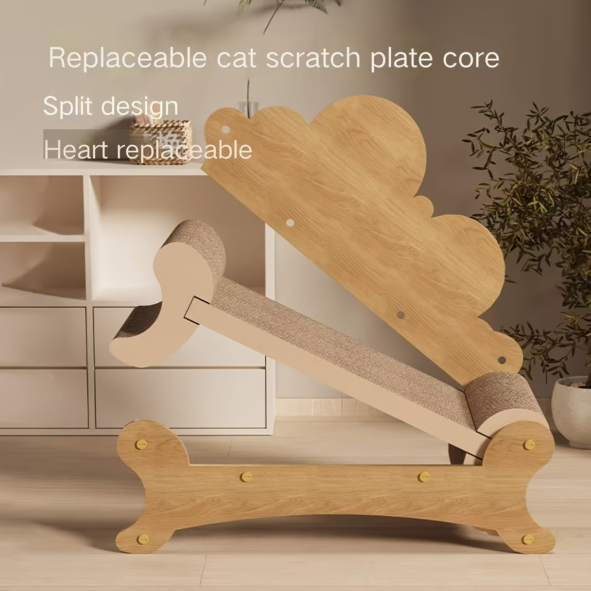 Dual-Purpose Cat Scratcher And Hammock - Oversized, Scratch-Resistant Couch with Cozy Bed, Ideal Holiday Present for Felines