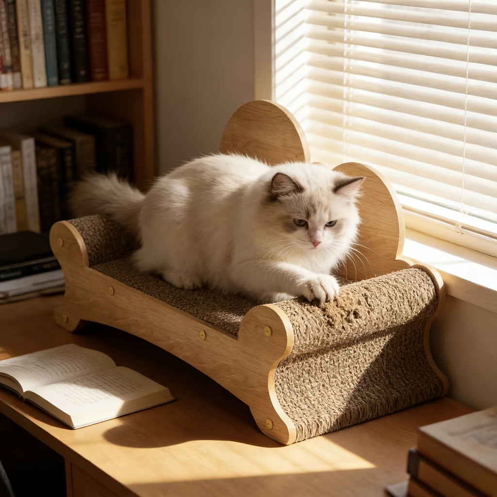 Dual-Purpose Cat Scratcher And Hammock - Oversized, Scratch-Resistant Couch with Cozy Bed, Ideal Holiday Present for Felines