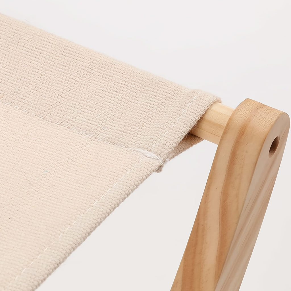 1pc of Solid Wood Cat Shaker Pet Nest, Foldable Cat Hammock, Stable And Non-Slip, Suitable for All Seasons - a Stylish Furniture Lounger, Calming Rocking Chair for Cats, And Elevated Cat Chair