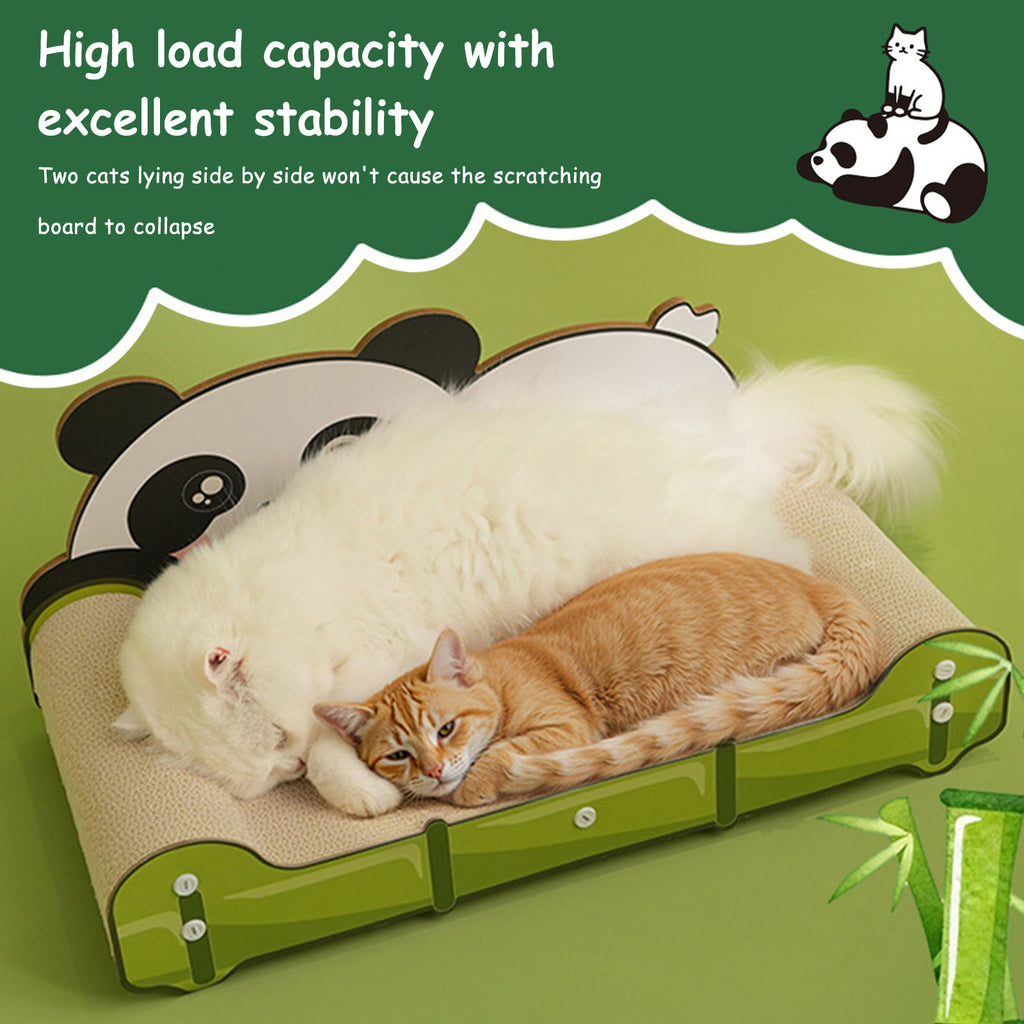 Bear Scratch Lounge Bed Long Lasting Scartching Pads for Indoor Cats Furniture Protector