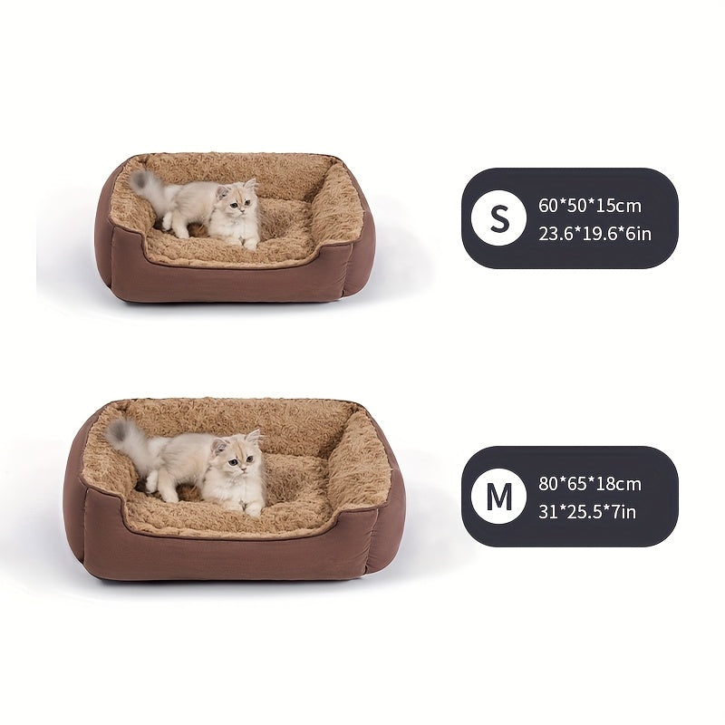 Comfortable And Breathable Pet Sofa, Rectangular Washable And Sturdy Pet Mat, Suitable For Small And Medium-sized Dogs And Cats
