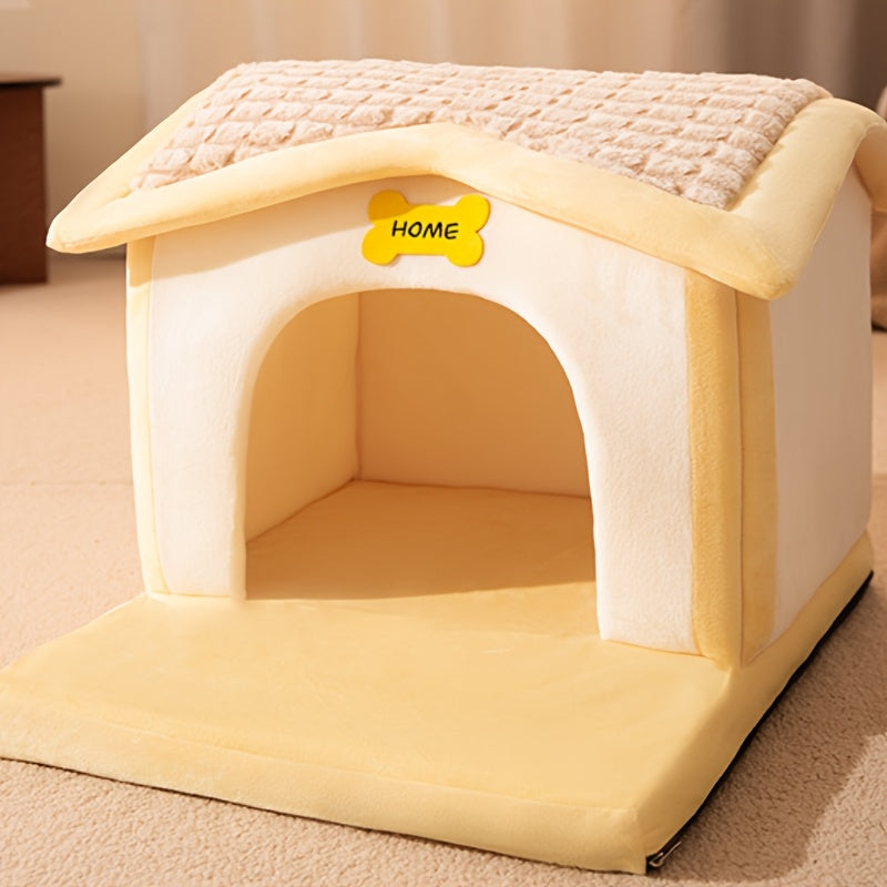 Cozy -Style Cat & Dog House with Roof - \u002FOutdoor Pet Villa Suitable for Cats and Small Dogs, No Assembly Required, Year-Round Shelter