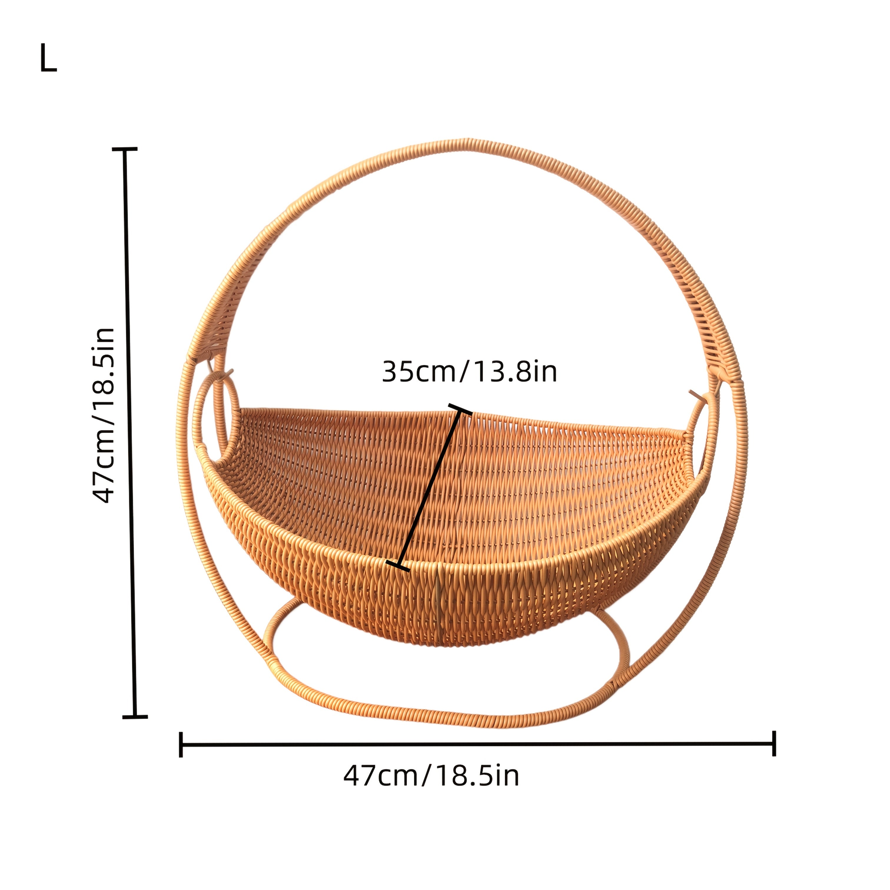 Large Handwoven Household Cat Hammock, Easy to Assemble, Hand-knitted Cat Basket Bed, Cat Swing Bed, Cat Sleeping Bed, Durable and Comfortable Indoor Pet Bed, Stylish Home Decor, Hammock with Stand, Suitable for Cats, Dogs, and Other Small