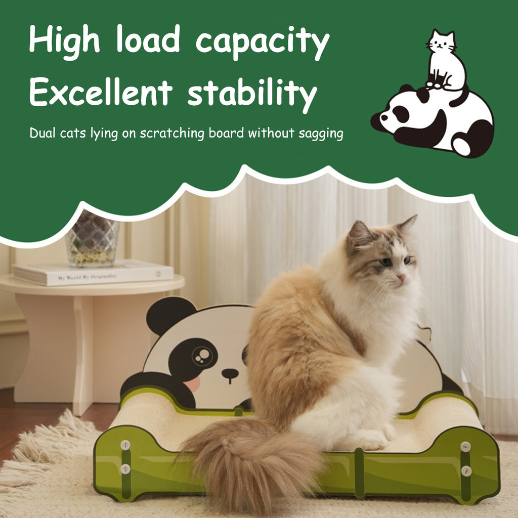 Bear Scratch Lounge Bed Long Lasting Scartching Pads for Indoor Cats Furniture Protector