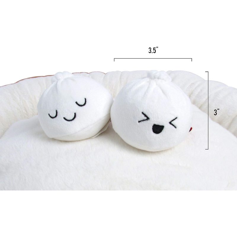 Soft Plush Small Cute and Cozy Food Dog Cat Bed | Washer and Dryer Friendly, Transparent, Polyvinyl Chloride Material