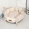 Polyester Pet Bed, Comfort Lounge Detachable & Washable 1pc Classic Style Pet Bed - Polyester Fiber, with Handle, for Cats and Dogs, Uncharged Comfort Lounge