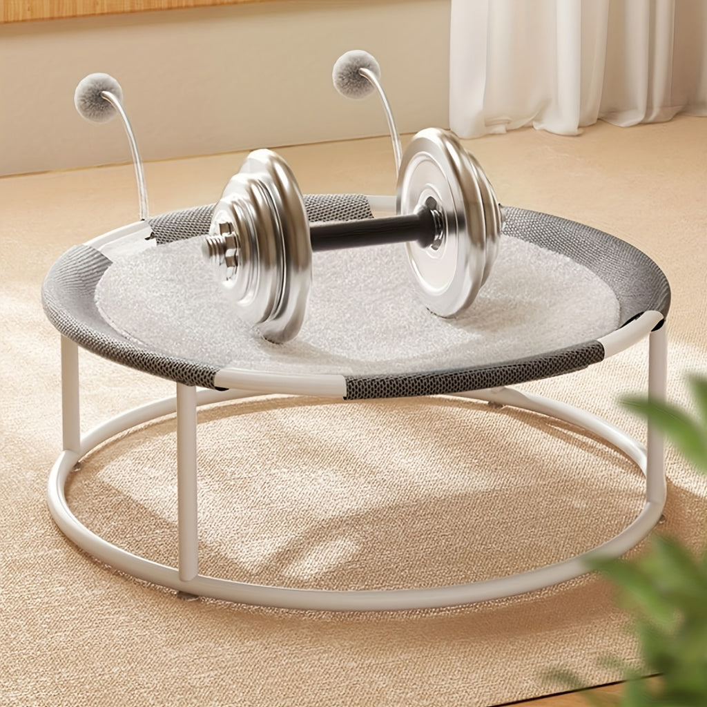 Cat Bed Dog\u002FPet Hammock Bed, Free-Standing Cat Sleeping Cat Supplies, All Seasons  Moisture-Proof Cat Hammock, Pet Supplies, Whole Wash Stable & Round Mesh Soft Breathable Easy Assembly Mesh Fabric Pet Cat Trampoline Indoors Outdoors