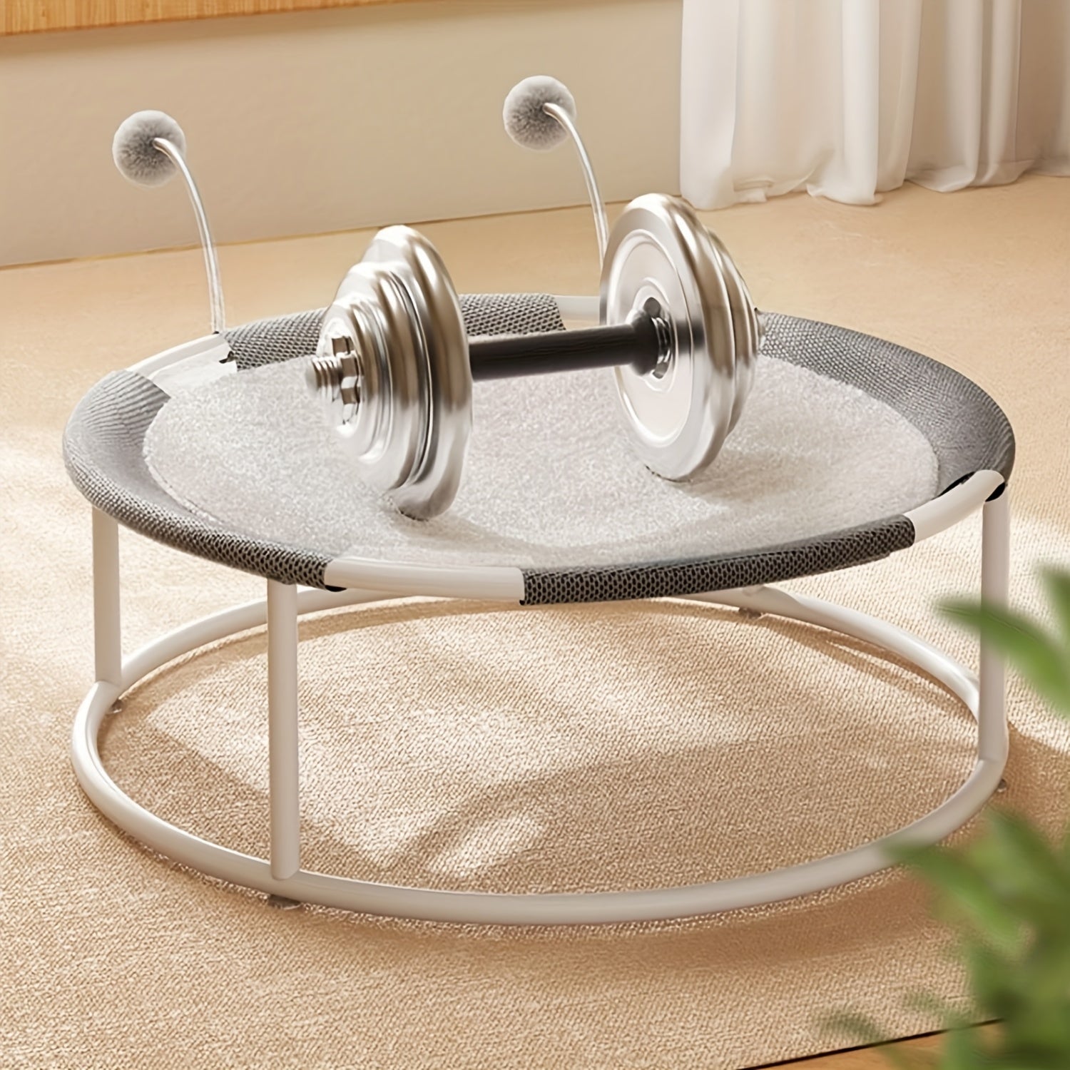 Cat Bed Dog\u002FPet Hammock Bed, Free-Standing Cat Sleeping Cat Supplies, All Seasons  Moisture-Proof Cat Hammock, Pet Supplies, Whole Wash Stable & Round Mesh Soft Breathable Easy Assembly Mesh Fabric Pet Cat Trampoline Indoors Outdoors