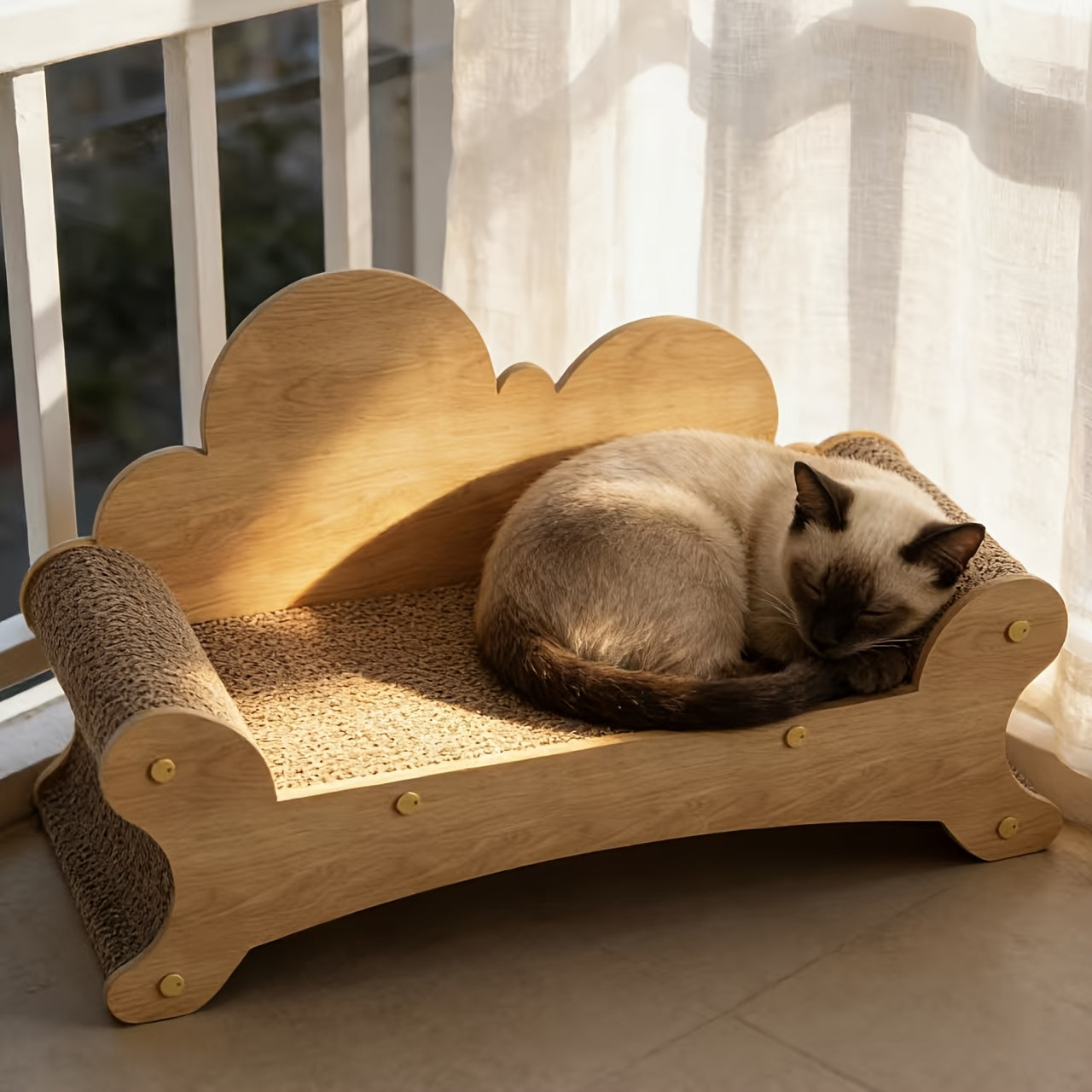 Dual-Purpose Cat Scratcher And Hammock - Oversized, Scratch-Resistant Couch with Cozy Bed, Ideal Holiday Present for Felines