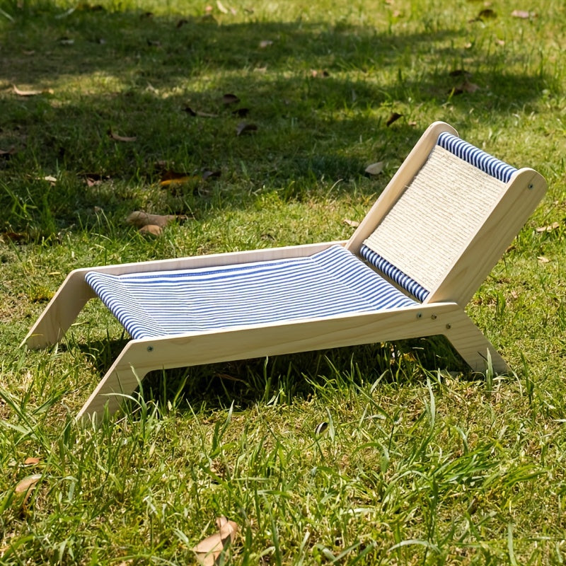 Seasonal Sisal Cat Hammock Bed - Pet Lounger with Scratching Post, Beach Chair Design for Cats, Durable and Comfortable Lounge Chair for Kittens - For Cats & Kittens - Perfect for Indoor & Outdoor Use - Ideal Gift for Cat Lovers