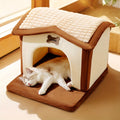 Cozy -Style Cat & Dog House with Roof - \u002FOutdoor Pet Villa Suitable for Cats and Small Dogs, No Assembly Required, Year-Round Shelter