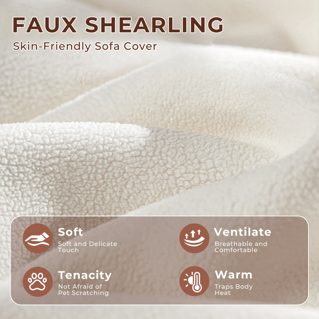 33.9-Inch Faux Pet Bed\u002FSofa with Leather Tag, Ideal for Cats And Dogs Weighing Up to 70 Pounds, Stylish White Cat Sofa Furniture, Perfect for Living Room And Bedroom